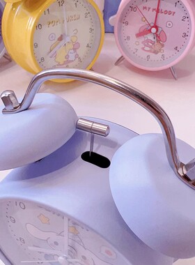 韩版可爱儿童卡通少女心闹钟创意时尚学生用静音床头简约个性打铃