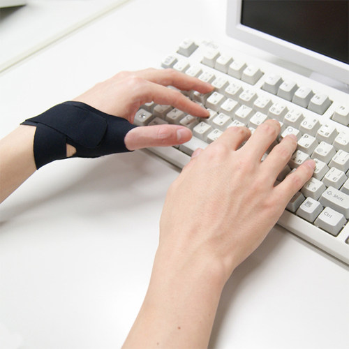 日本大拇指绑带固定虎口男手指关节护套腱鞘护腕妈妈手轻薄女士 - 图1