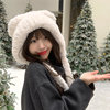 Upgraded thickened plush bear ear hat