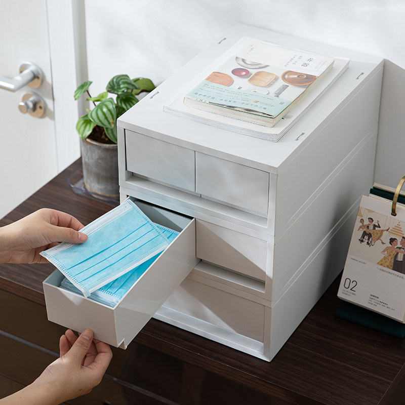 日式桌面收纳盒抽屉式A4文件整理盒可加滑轮内衣袜子储物盒,淘宝优惠券,粉丝福利购,淘宝优惠卷