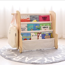 ins Nordic Wind Baby bookshelves Children Pink Kindergarten solid wood Book shelf children Easy bookcase containing shelf