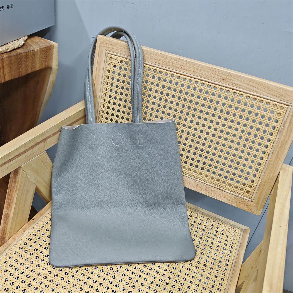 头层牛皮购物袋电脑A4纸文件休闲百搭简约真皮手提单肩水桶女士包,淘宝优惠券,粉丝福利购,淘宝优惠卷