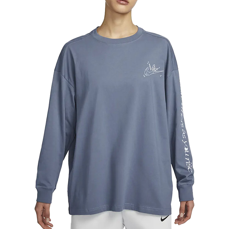 Nike/耐克官方正品当季新款女子休闲轻便运动长袖T恤DX7935-425 - 图3