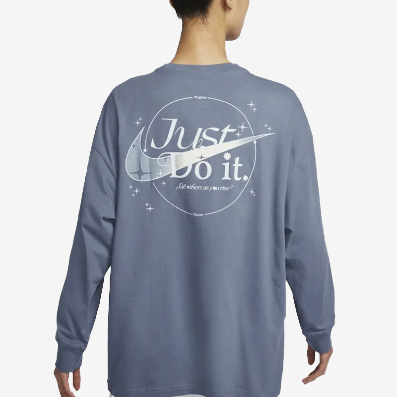 Nike/耐克官方正品当季新款女子休闲轻便运动长袖T恤DX7935-425 - 图0