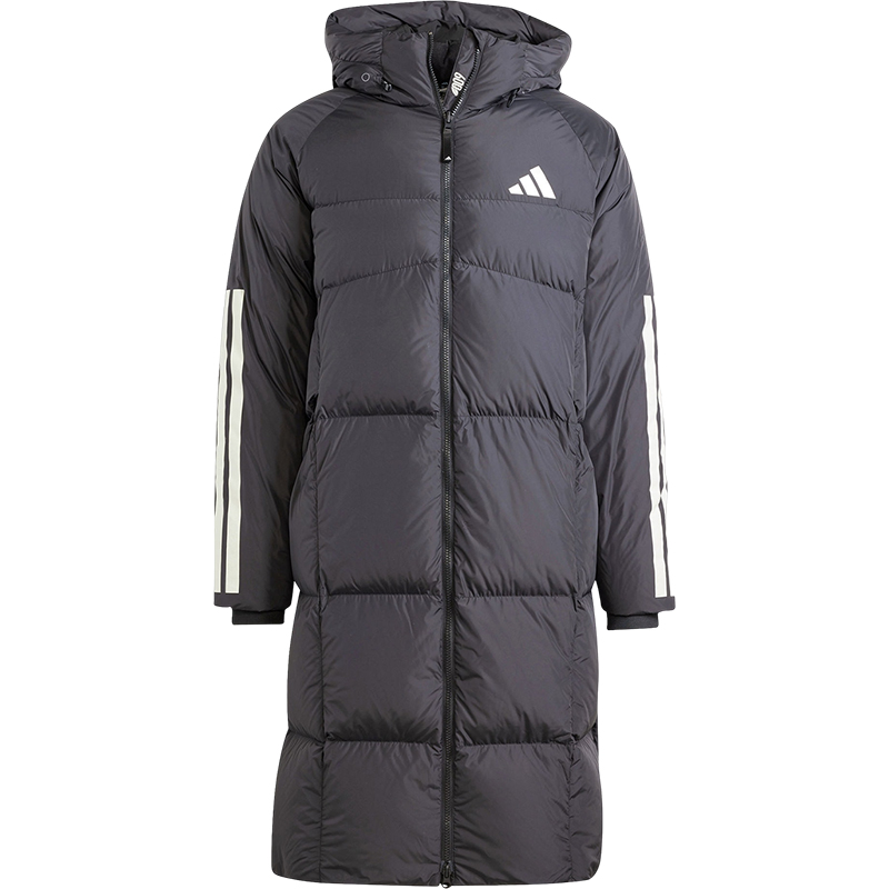 Adidas/阿迪达斯正品新款男士保暖长款600蓬连帽羽绒服JG3840 - 图3