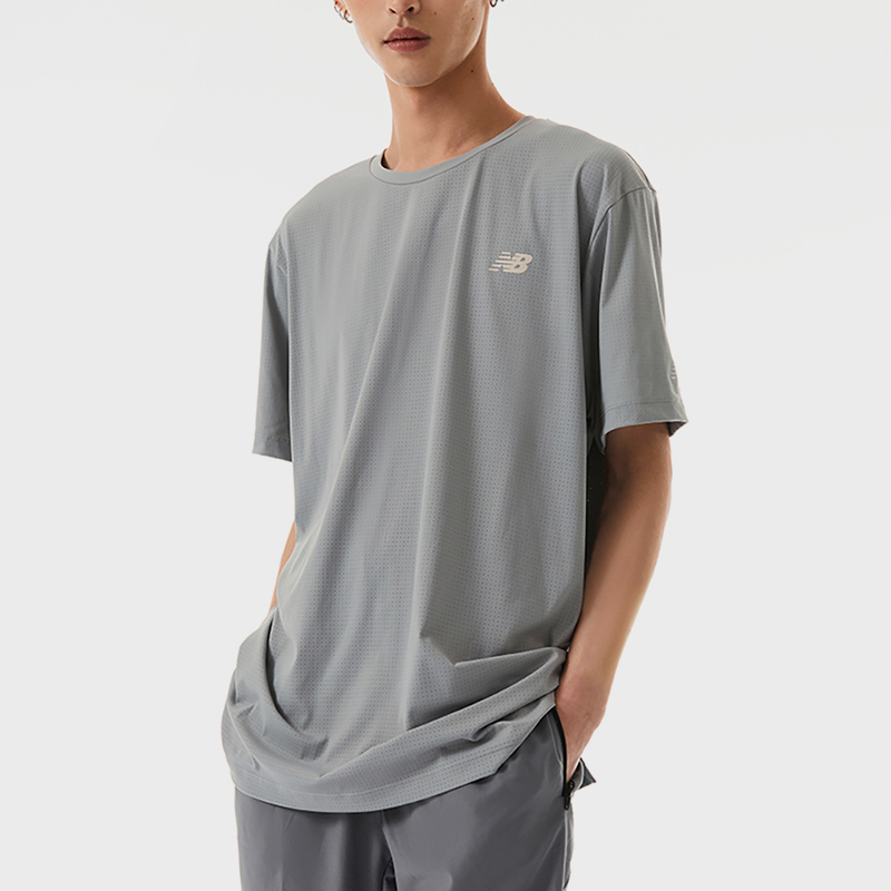 Converse/匡威正品夏季新款男子运动训练圆领短袖T恤NEE25031-GR - 图0