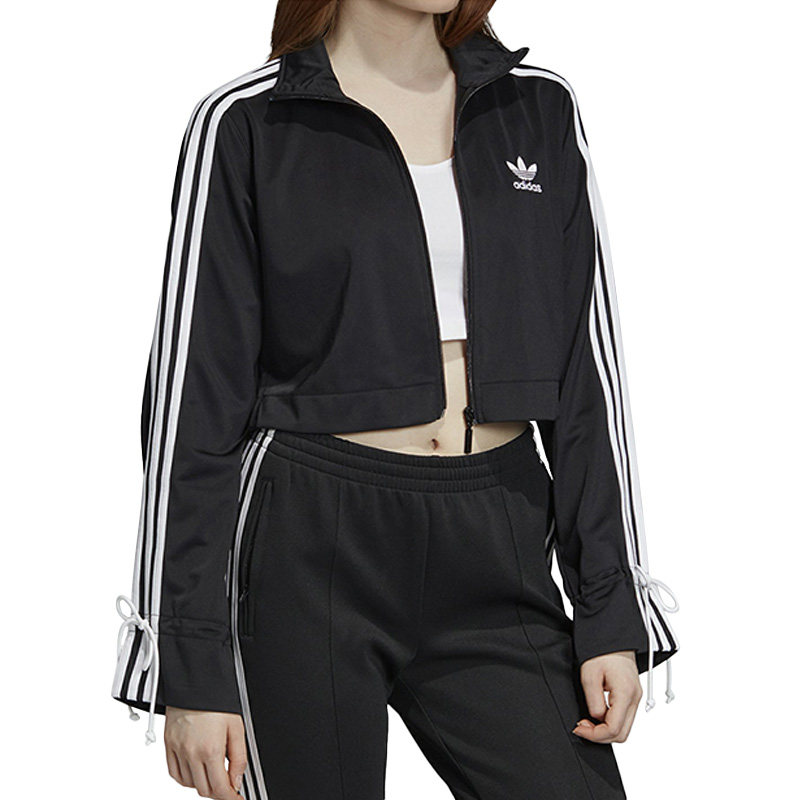 Adidas/Adidas genuine 2021 clover spring new women's sports casual jacket  EJ9066
