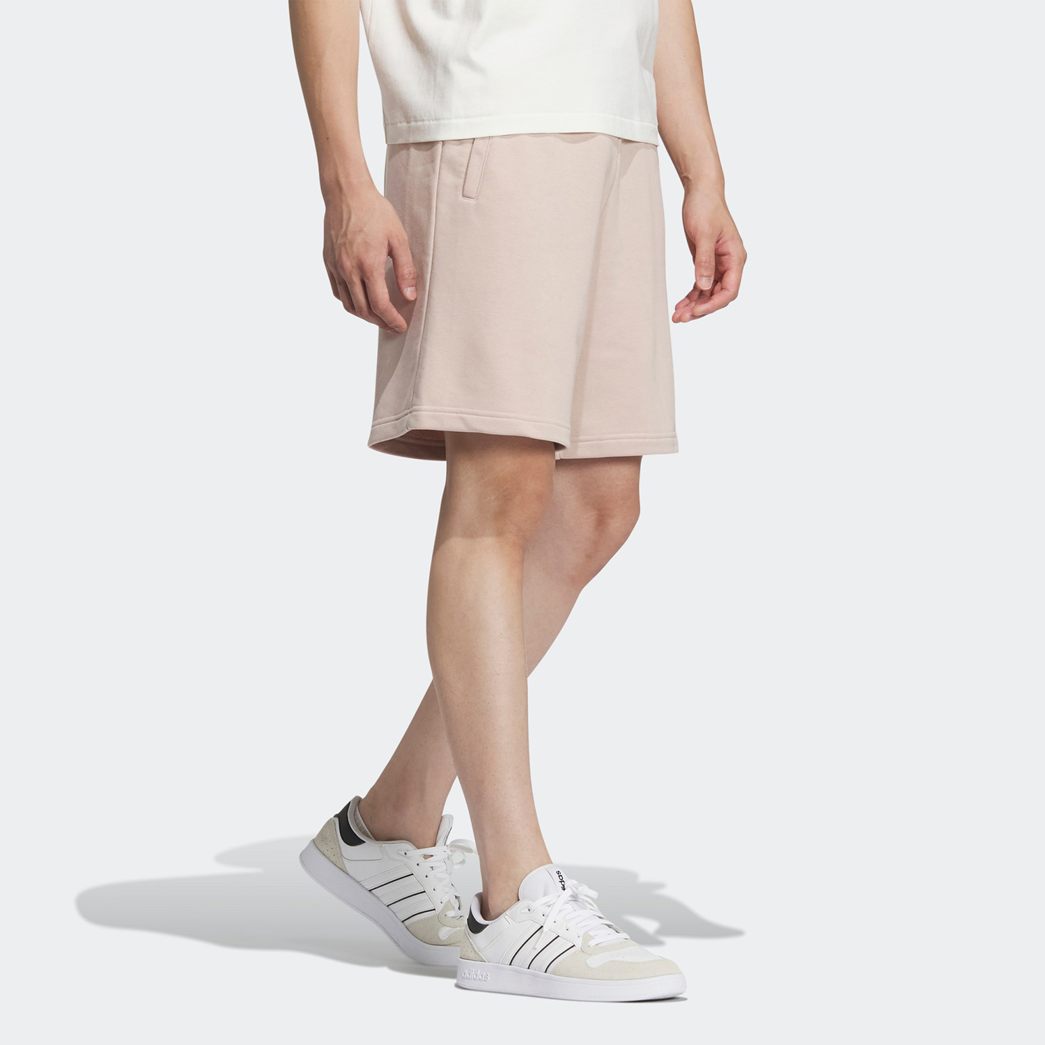 Adidas/阿迪达斯官方正品2023夏季新款neo男女运动五分短裤IA4966-图0