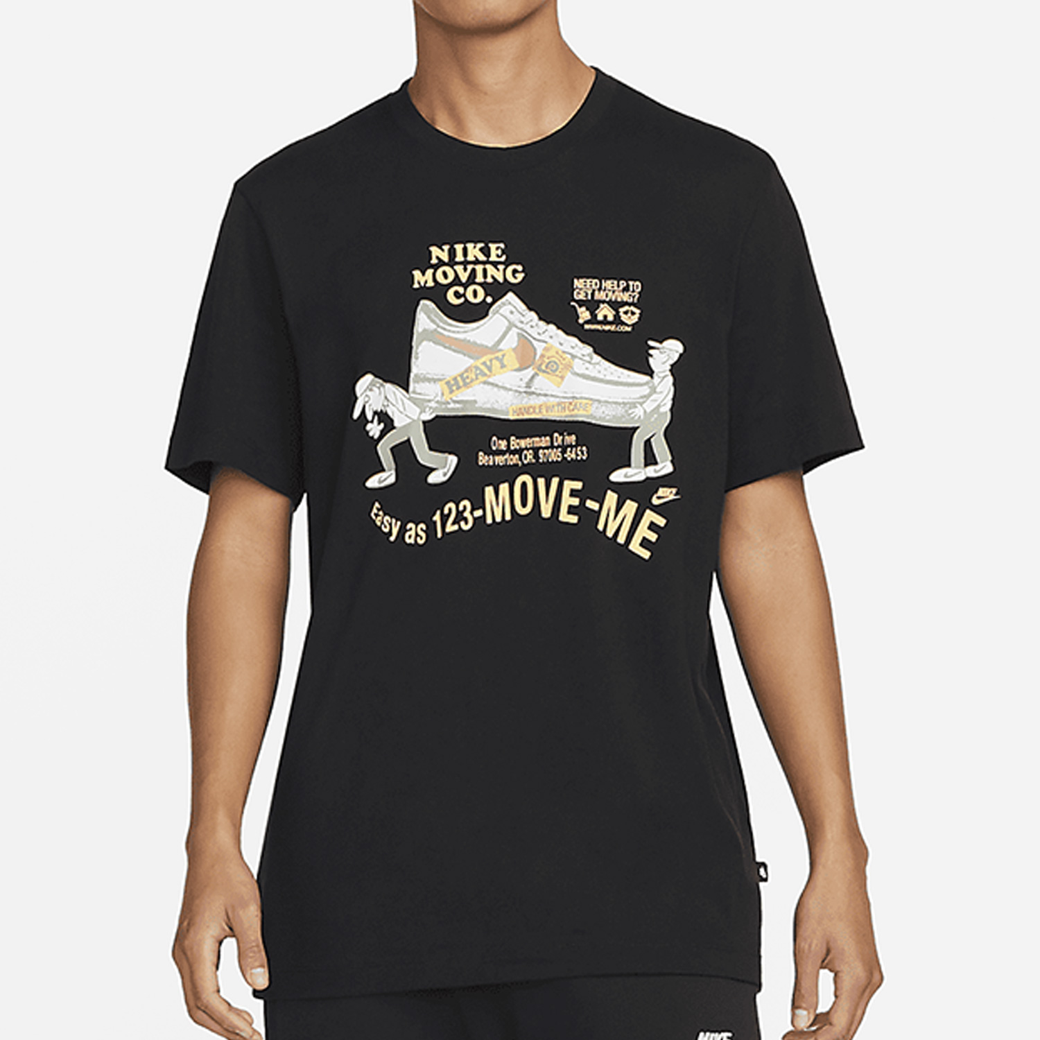 Nike/耐克官方正品当季新款男子印花圆领短袖T恤DZ2849-010 - 图0