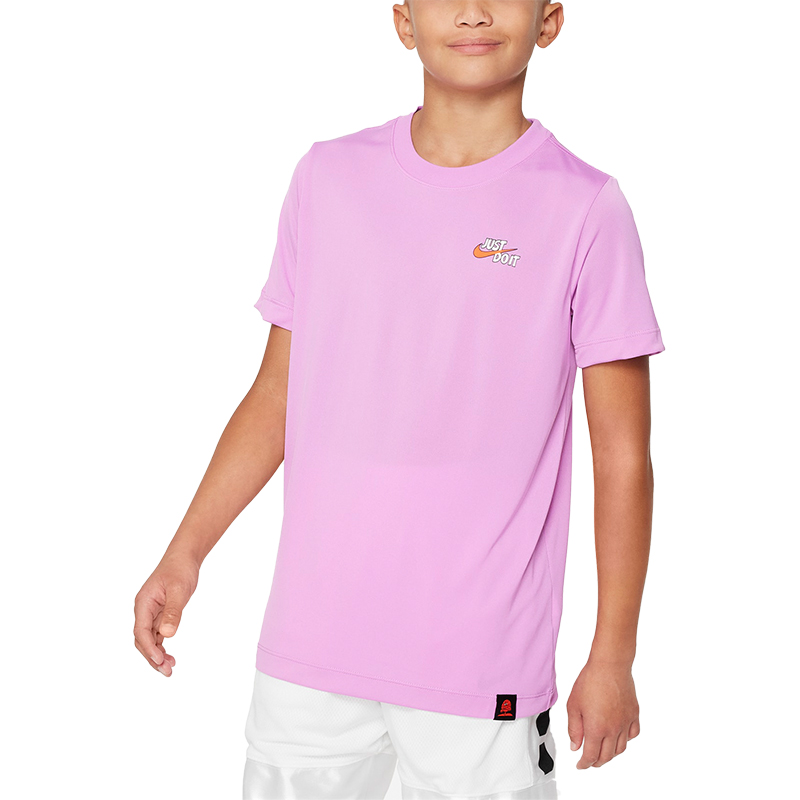 Nike/耐克正品秋季新款大童休闲印花透气舒适运动短袖FD3998-534 - 图3