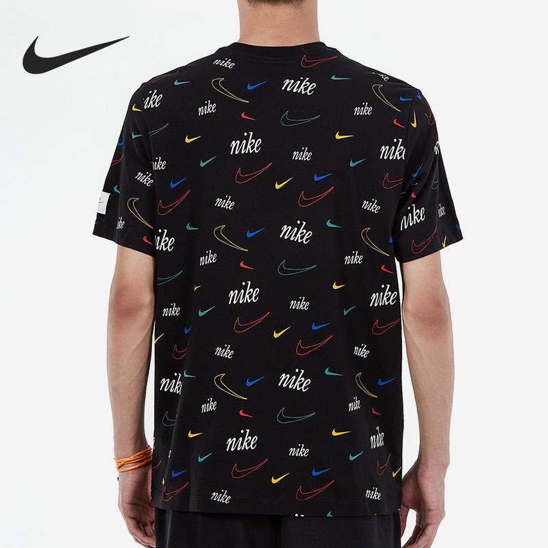 Nike/耐克官方正品 TEE SWOOSH 男子休闲短袖运动T恤 DJ1392-010 - 图0