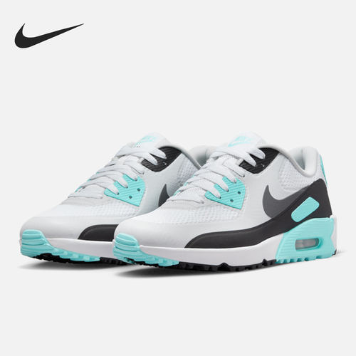 Nike/耐克正品AIR MAX90 G男女同款运动训练高尔夫球鞋CU9978-110 - 图0