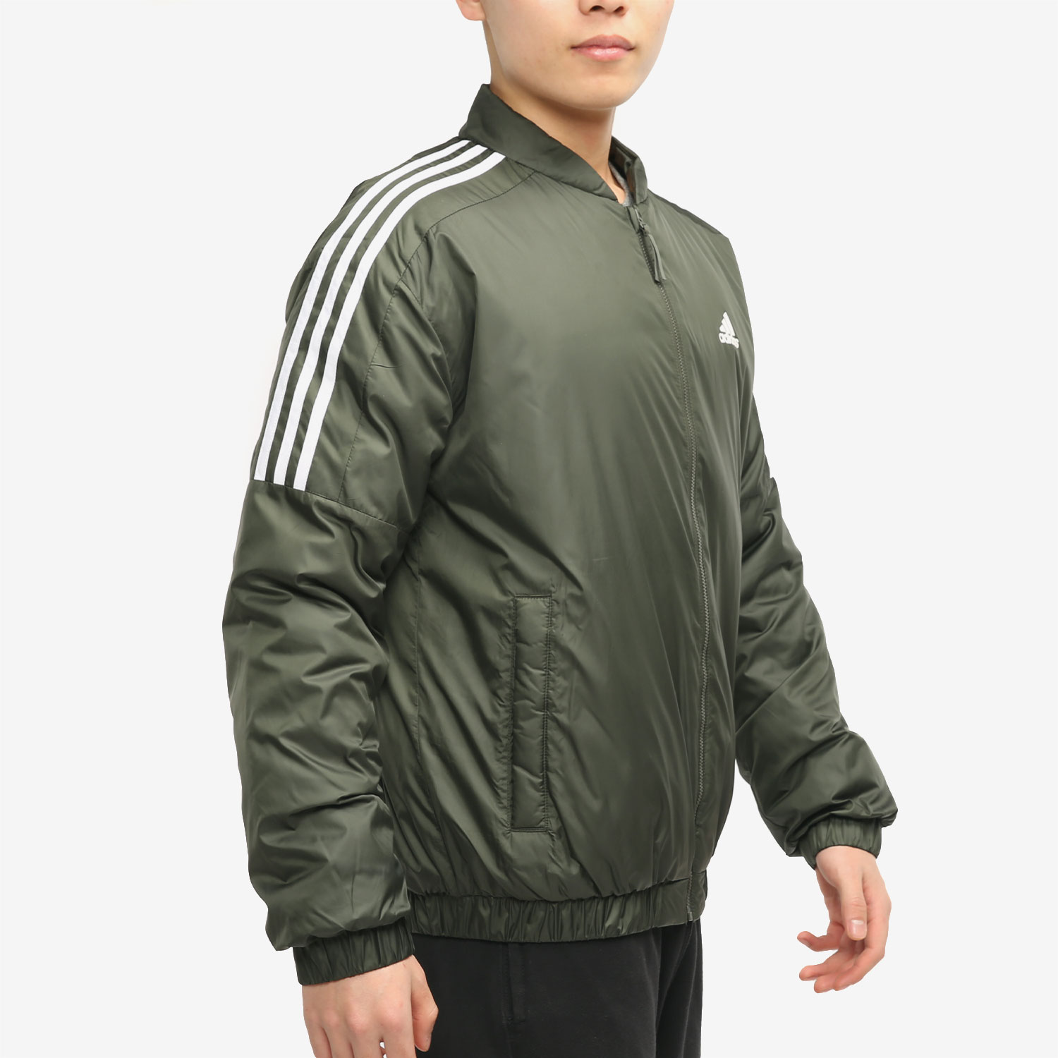 Adidas/阿迪达斯正品男子休闲运动立领隔层外套棉服 GH4578 - 图0