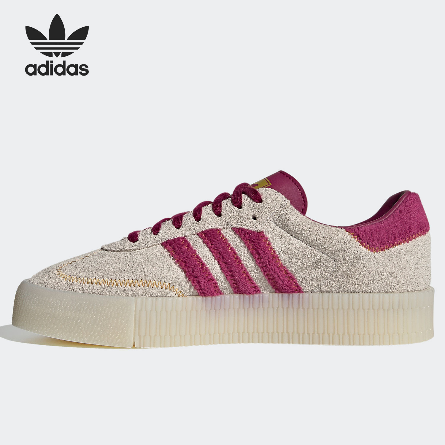 Adidas/阿迪达斯官方正品三叶草SAMBAROSE W 女子经典板鞋 FZ3637 - 图0