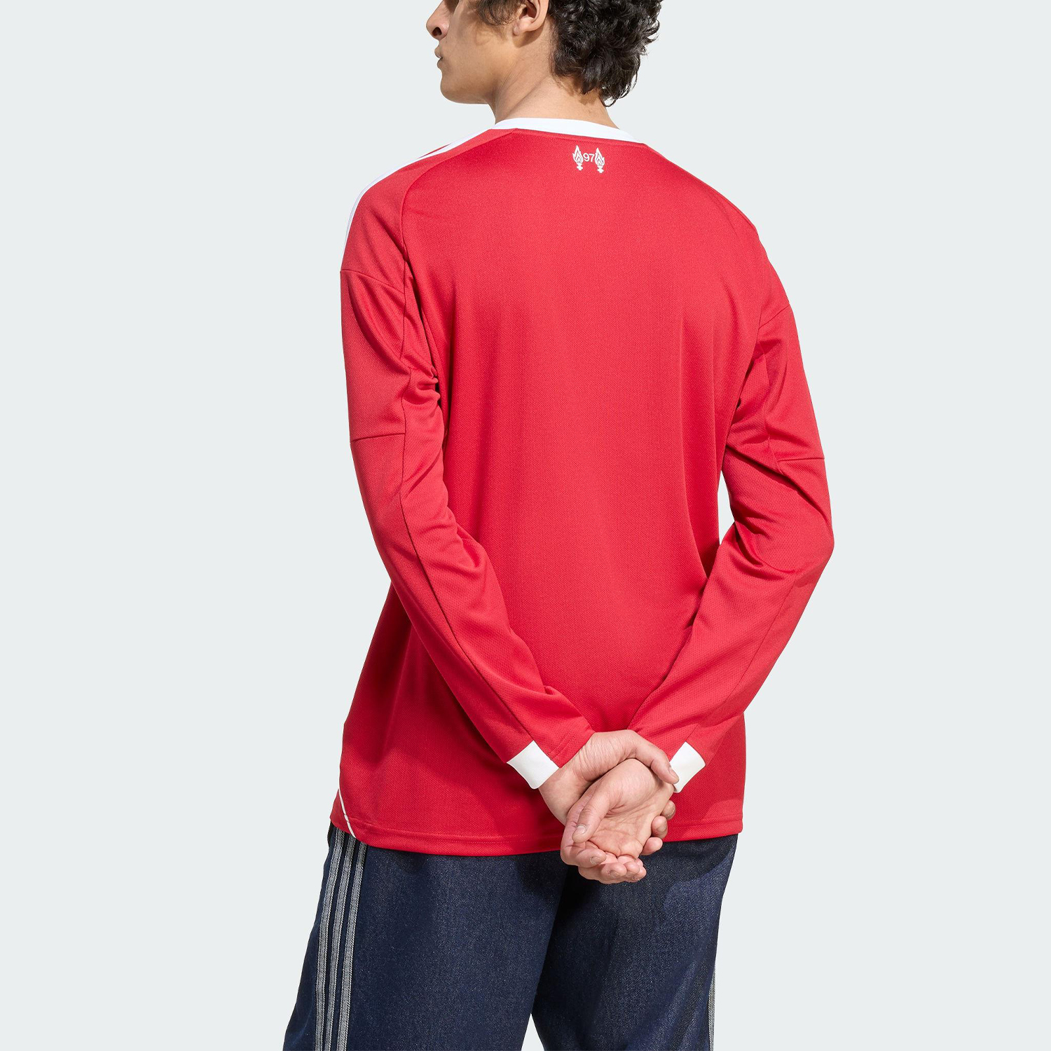 Adidas/阿迪达斯官方正品LIVERPOOL男士足球透气比赛长袖JV6456 - 图0