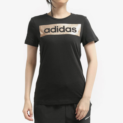 Adidas/阿迪达斯正品当季新款 女子运动圆领休闲短袖T恤 CD1978 - 图0