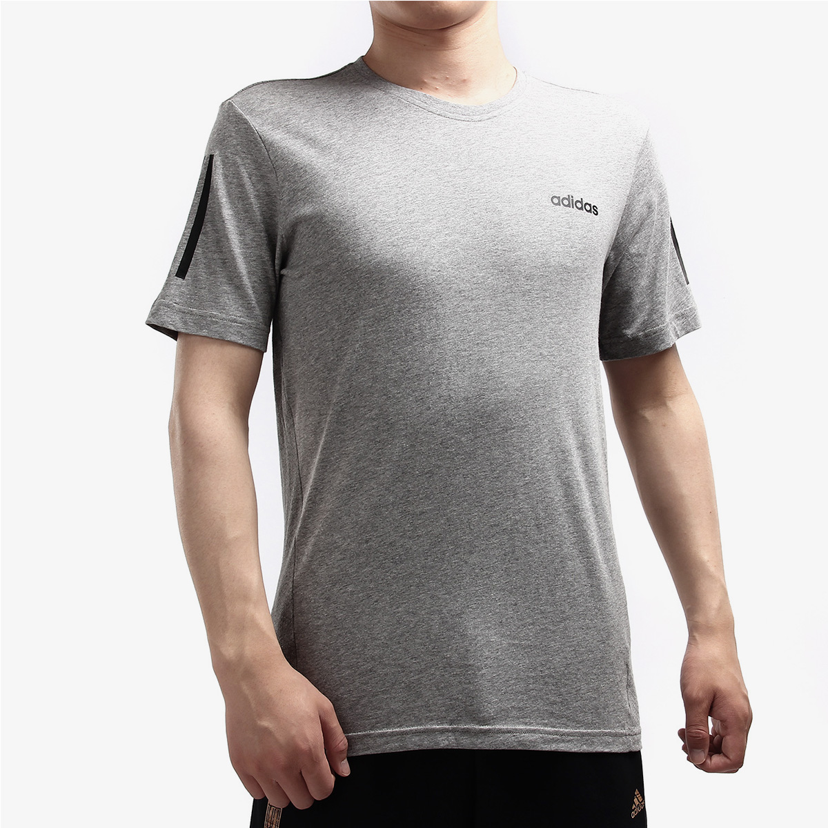 Adidas/阿迪达斯正品 M CE 3S TEE 2 男子休闲运动短袖T恤DW8053 - 图1