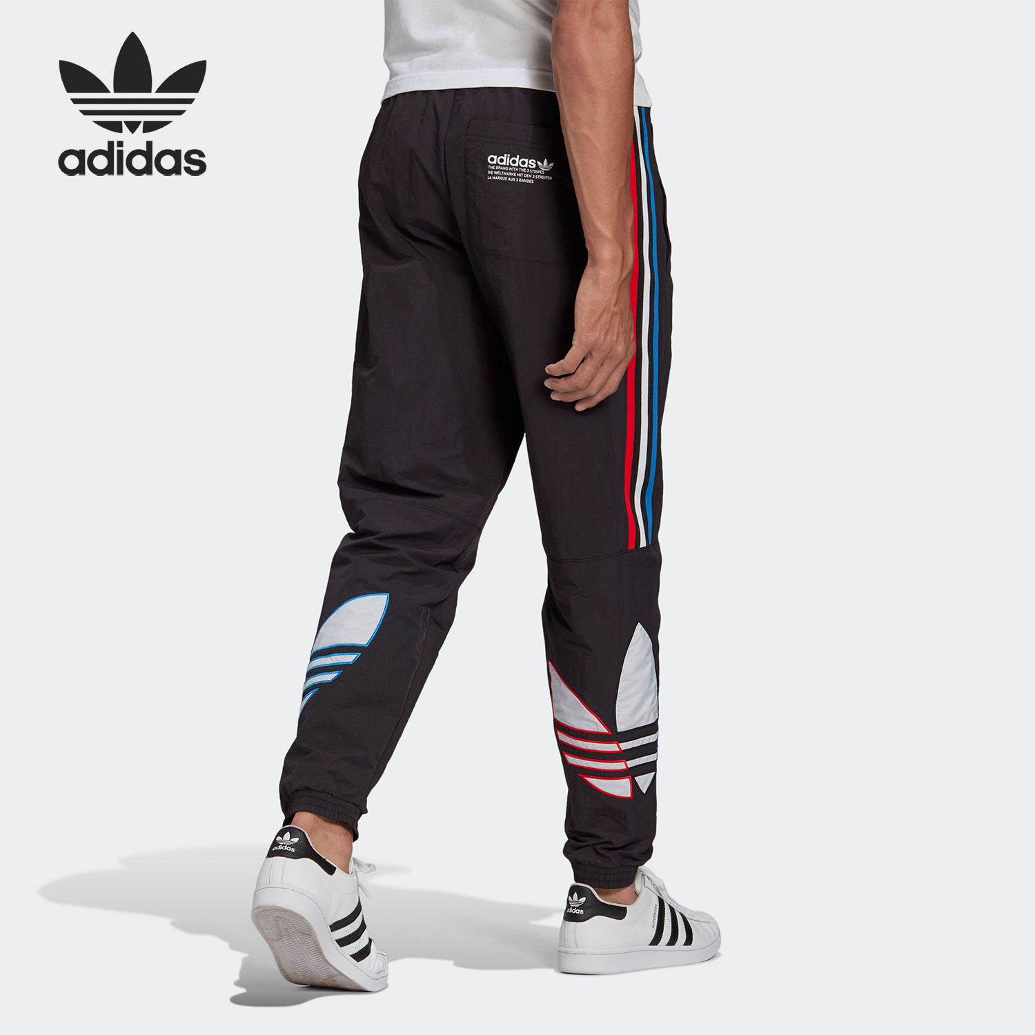 Adidas/阿迪达斯正品2021春季新款男子运动舒适休闲长裤 GN3577 - 图1