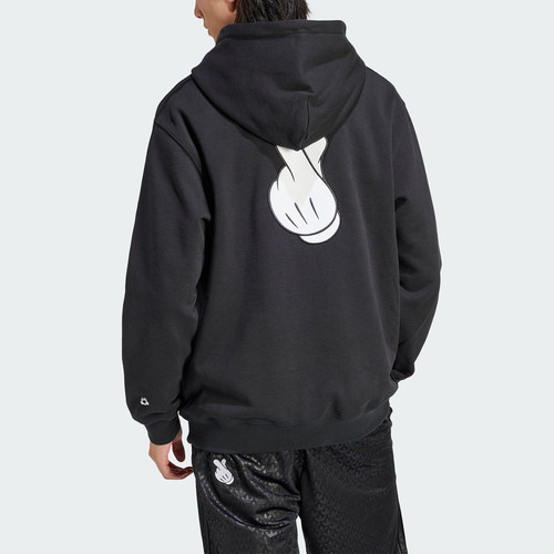 Adidas/阿迪达斯正品HOODIE SNAP男士宽松运动连帽卫衣IY2274 - 图0