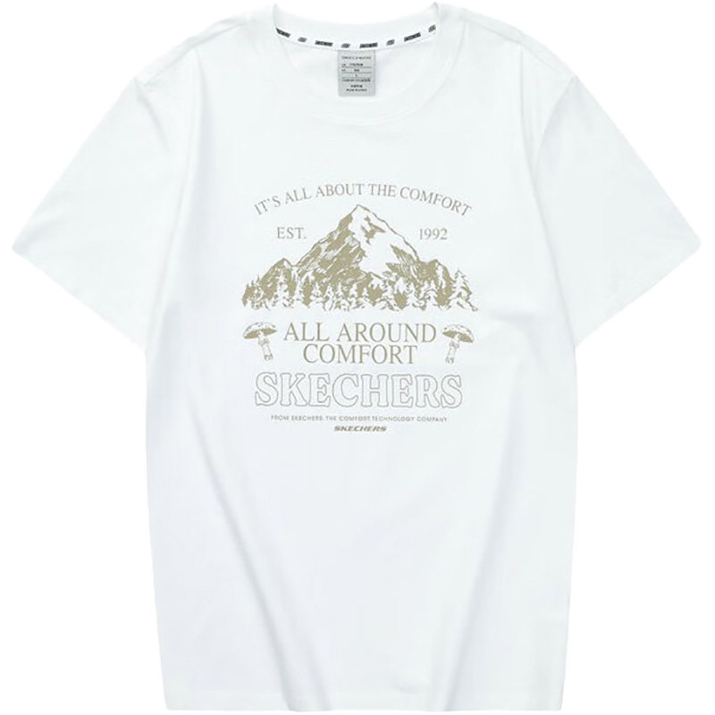 Skechers/斯凯奇正品夏季新款男女休闲针织运动短袖T恤衫,淘宝优惠券,粉丝福利购,淘宝优惠卷