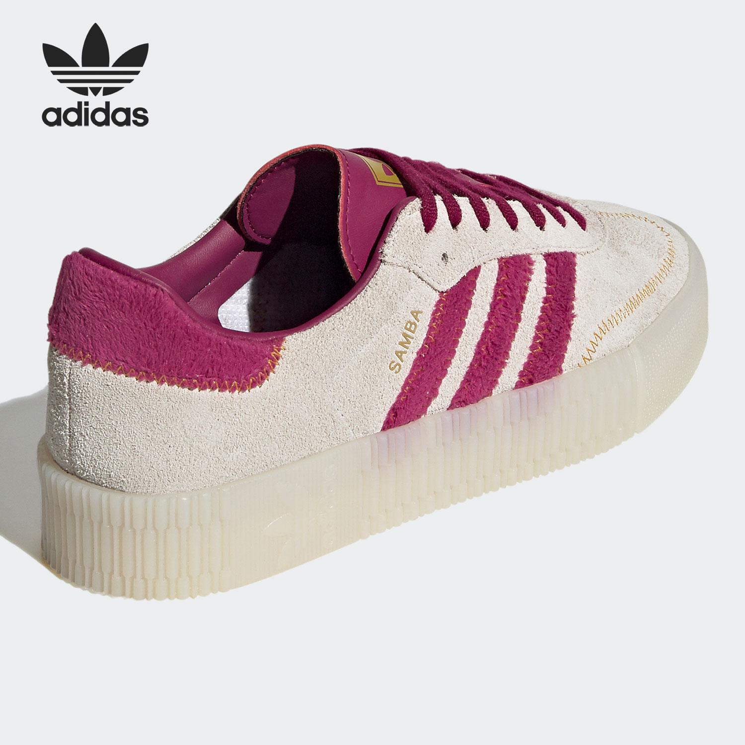 Adidas/阿迪达斯官方正品三叶草SAMBAROSE W 女子经典板鞋 FZ3637 - 图2