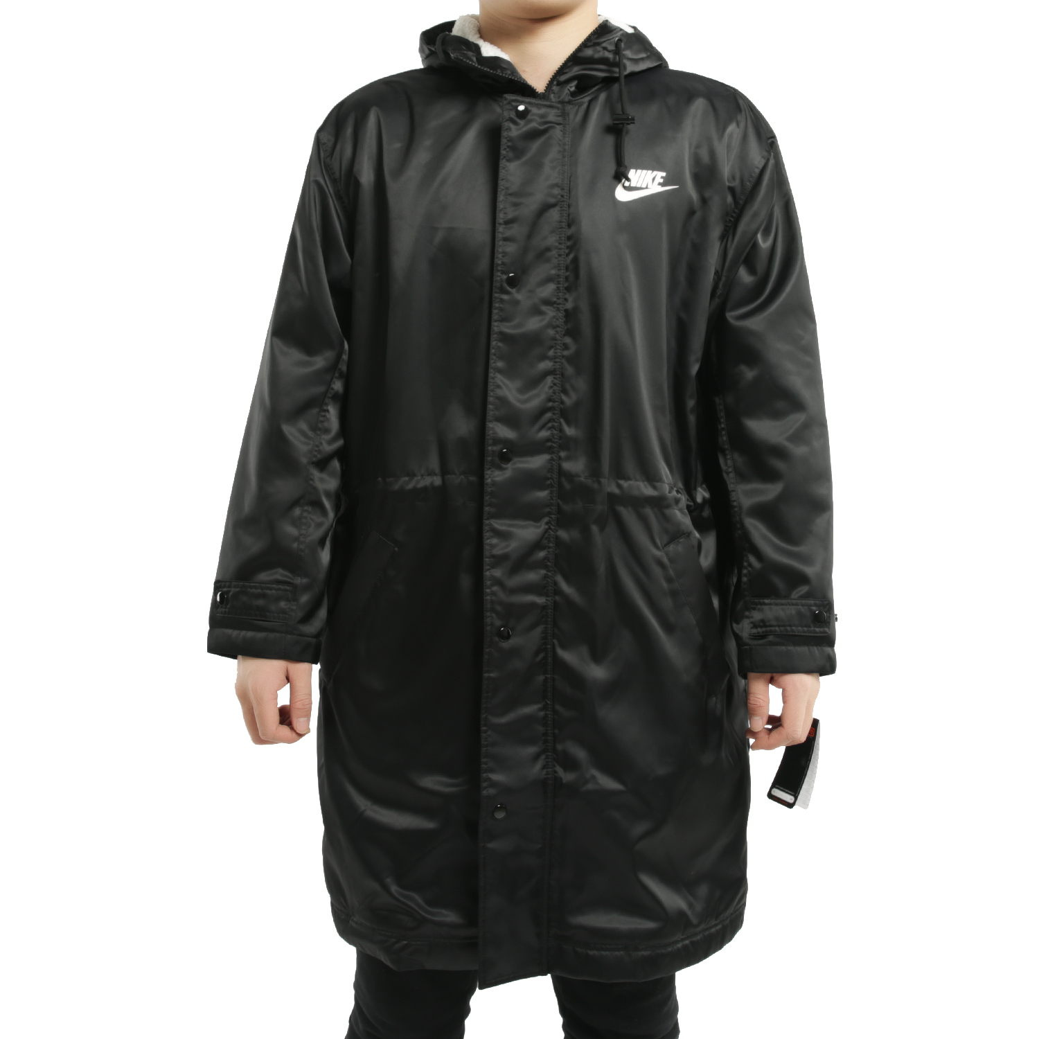 Nike/耐克正品男子中长款羊羔绒连帽保暖运动棉服外套 BV4695 - 图3