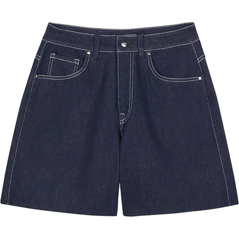 Skechers/斯凯奇正品2023夏新款高腰女子休闲运动牛仔短裤,淘宝优惠券,粉丝福利购,淘宝优惠卷