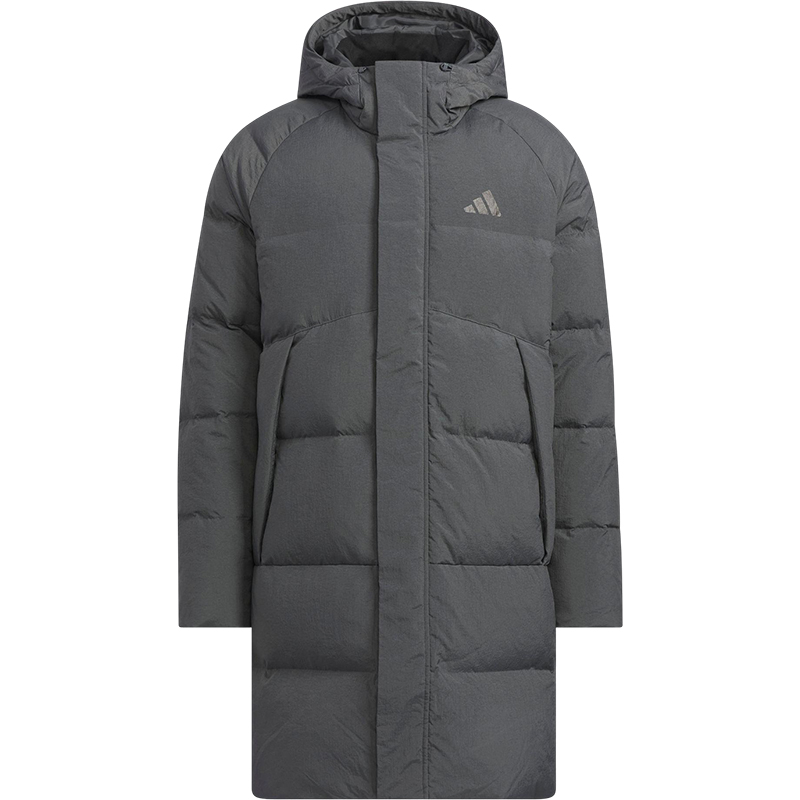Adidas/阿迪达斯官方正品冬季男女连帽保暖运动长款羽绒服KQ5516 - 图3