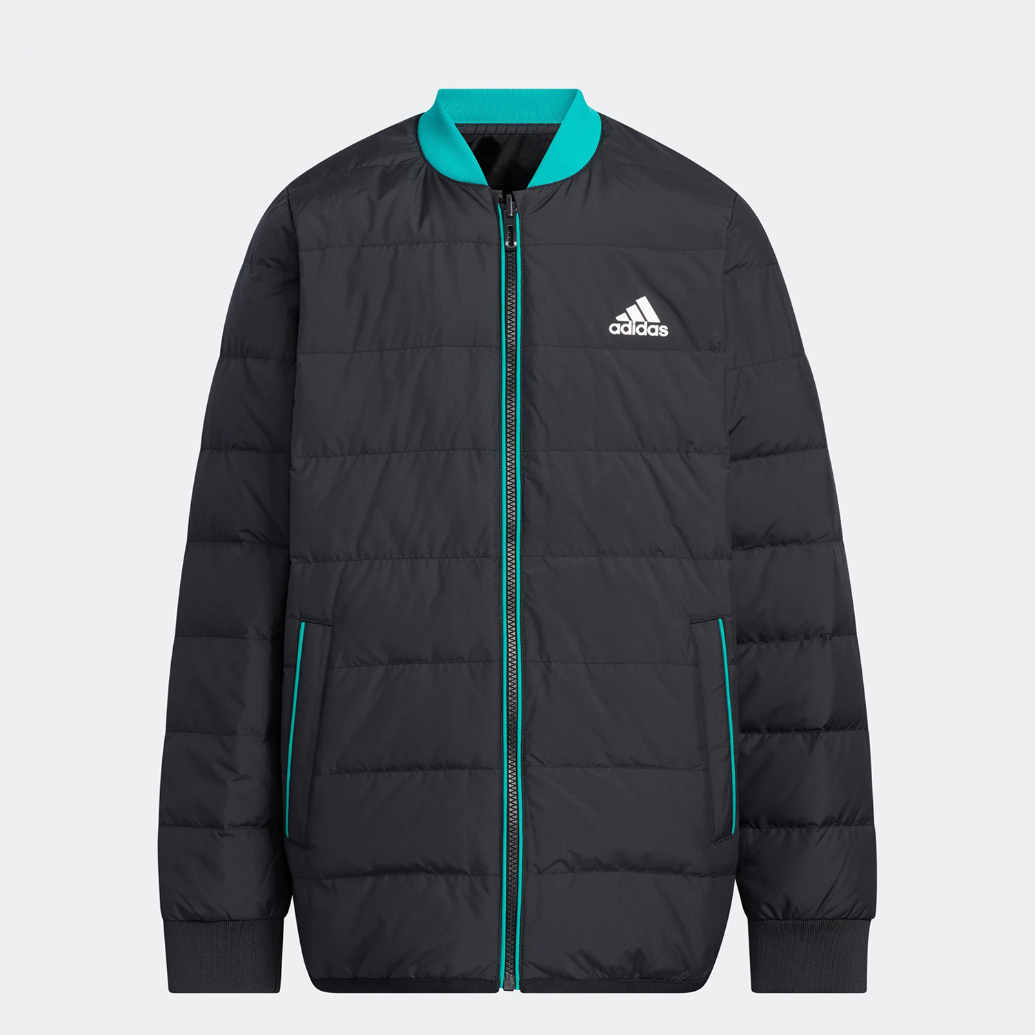 Adidas/阿迪达斯官方正品二合一可拆大童运动宽松羽绒服HY0569-图1