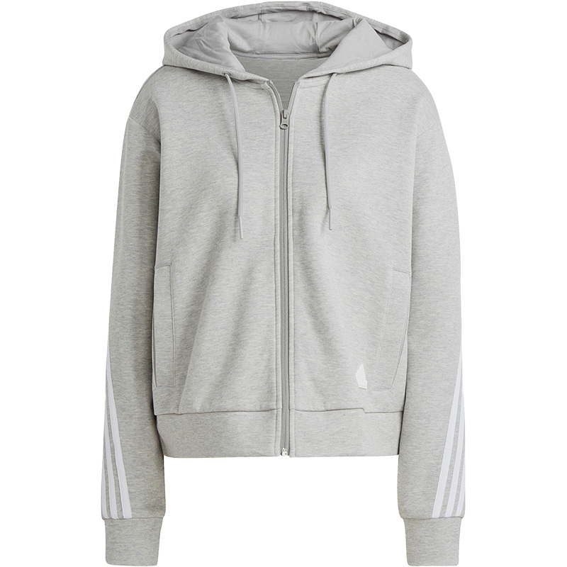 Adidas/阿迪达斯正品3S FULL ZIP女子运动宽松休闲外套IB8511 - 图3