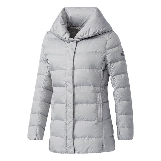 Adidas/阿迪达斯官方正品女子中长款休闲保暖运动羽绒服 BQ8785
