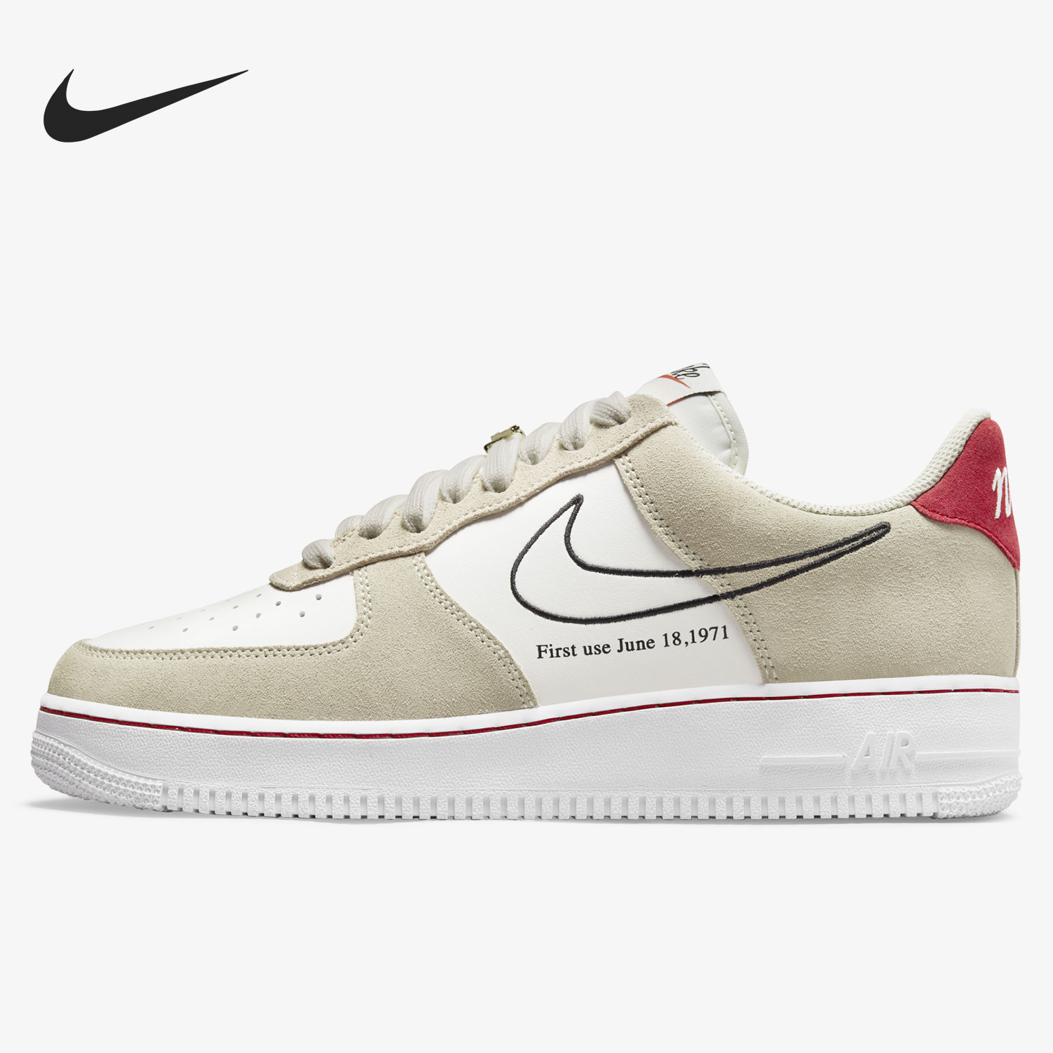 Nike/耐克正品 Air Force 1 空一号男女经典板鞋 DB3597-100 - 图0