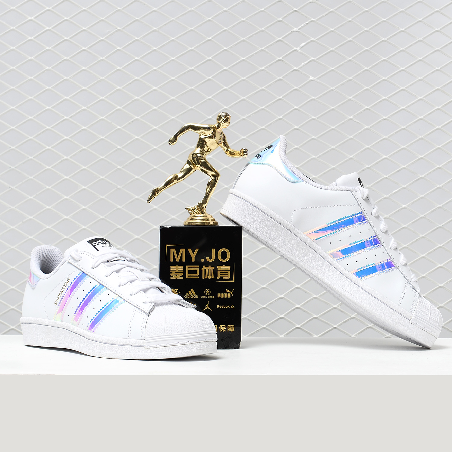 Adidas/阿迪达斯正品 女鞋三叶草SUPERSTAR贝壳头休闲鞋AQ6278 - 图1