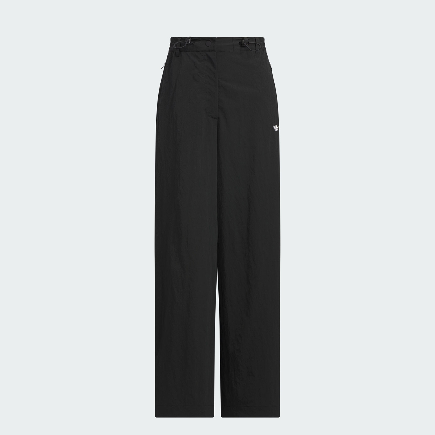 Adidas/阿迪达斯正品 三叶草女士宽松休闲刺绣阔腿运动裤 JD6383 - 图1