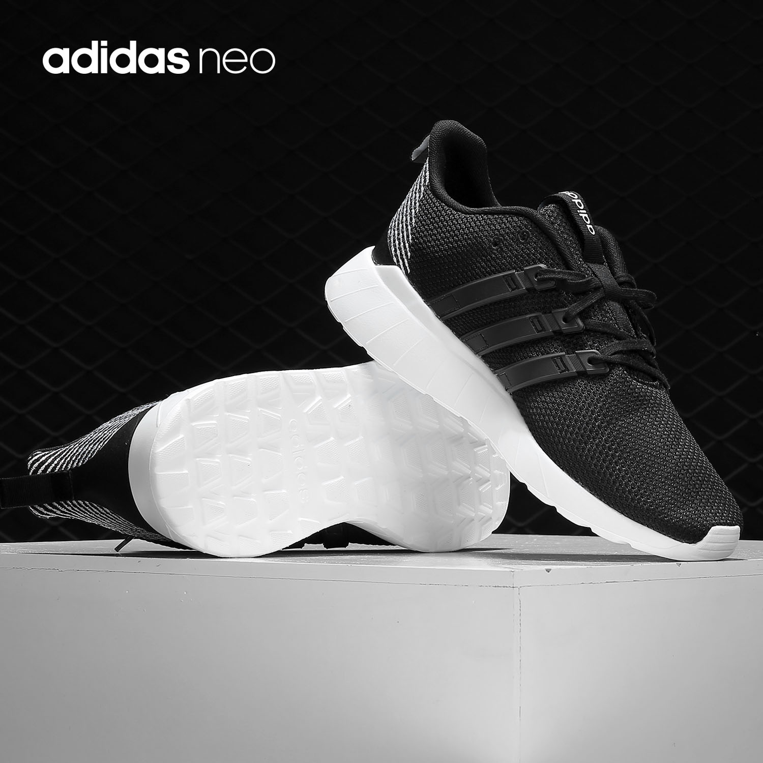 Adidas/阿迪达斯正品neo QUESTAR FLOW男子休闲运动跑步鞋EE8202 - 图0