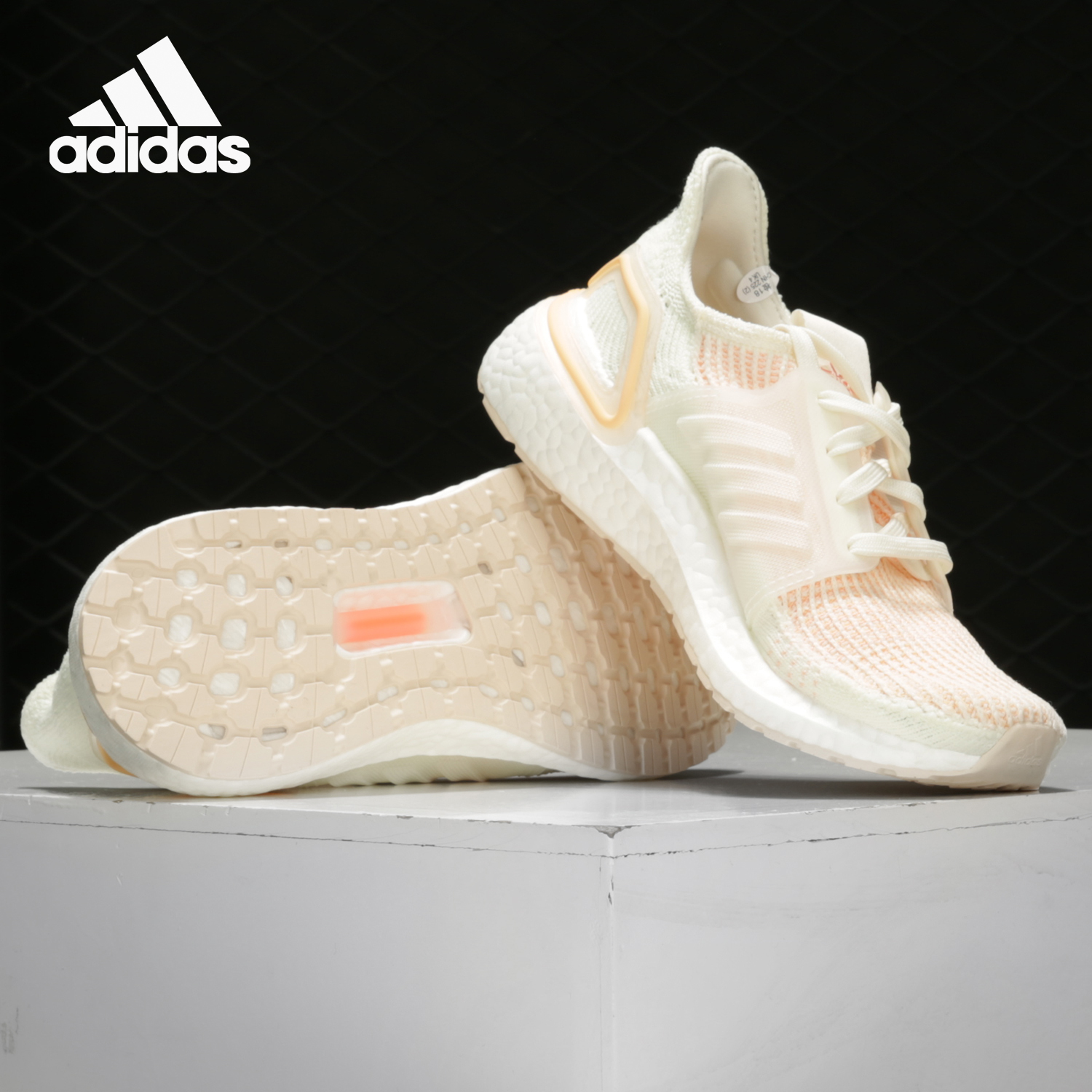 Adidas/阿迪达斯正品 UltraBOOST19 w 男女缓震运动跑步鞋 F34073 - 图1