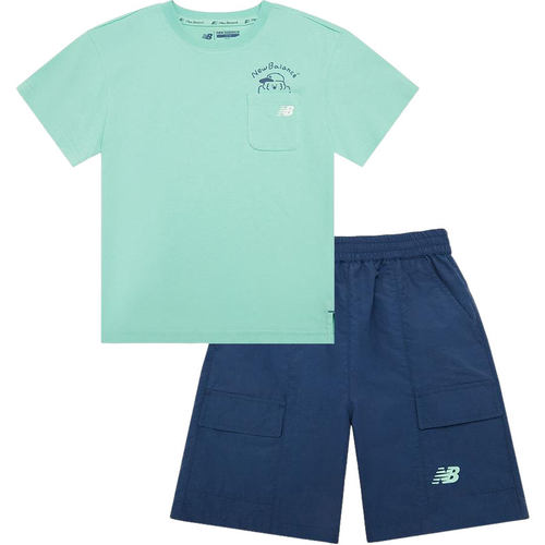 New Balance新百伦正品童休闲运动轻便舒适服装套装2SE2V063-MNT - 图3