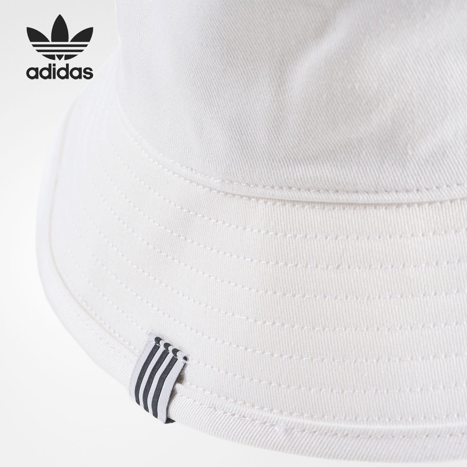 Adidas/阿迪达斯官方正品三叶草当季新款舒适男女渔夫帽BK7350 - 图1