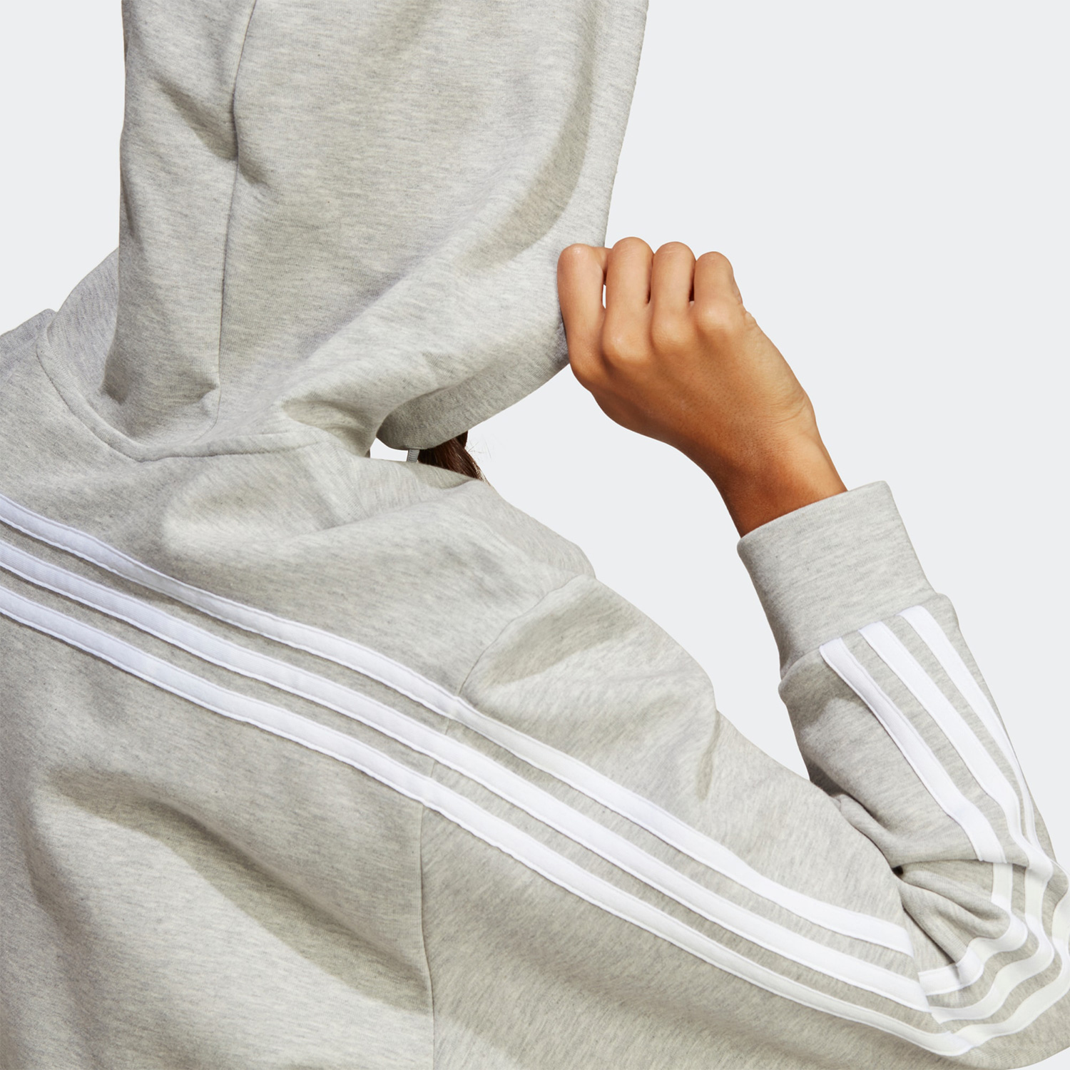Adidas/阿迪达斯官方正品3S FULL ZIP女子运动宽松休闲外套IB8511 - 图2