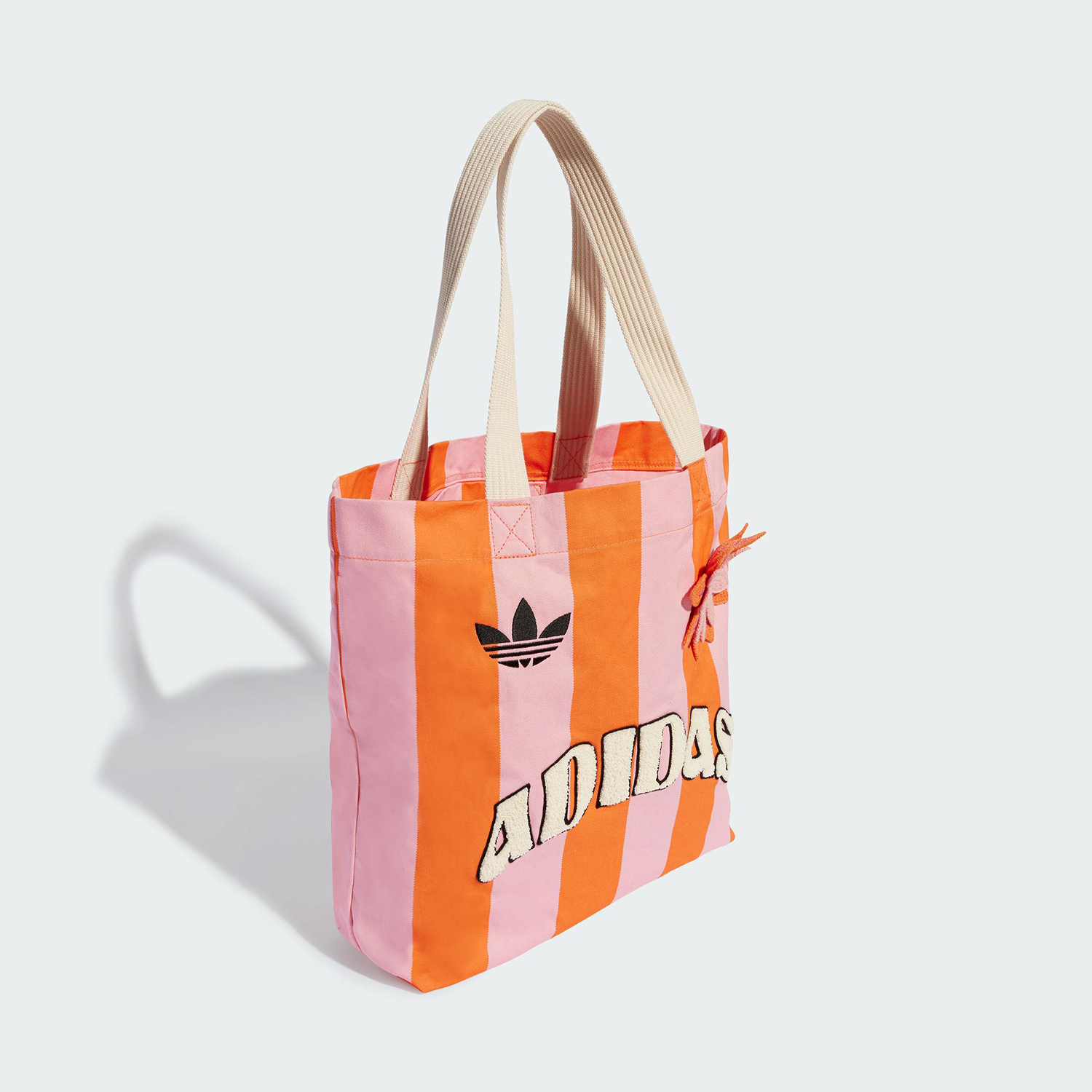 Adidas/阿迪达斯正品三叶草女士印花时尚经典运动帆布包KB8507 - 图0