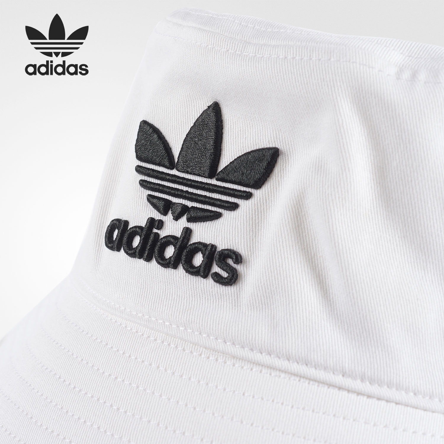 Adidas/阿迪达斯官方正品三叶草当季新款舒适男女渔夫帽BK7350 - 图2