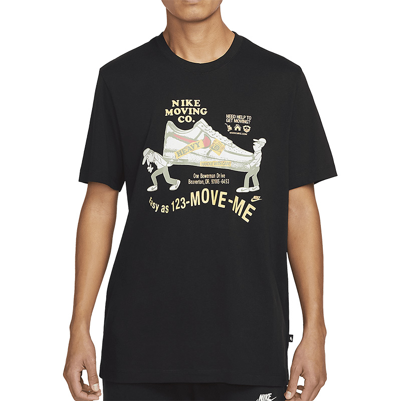 Nike/耐克官方正品当季新款男子印花圆领短袖T恤DZ2849-010 - 图3