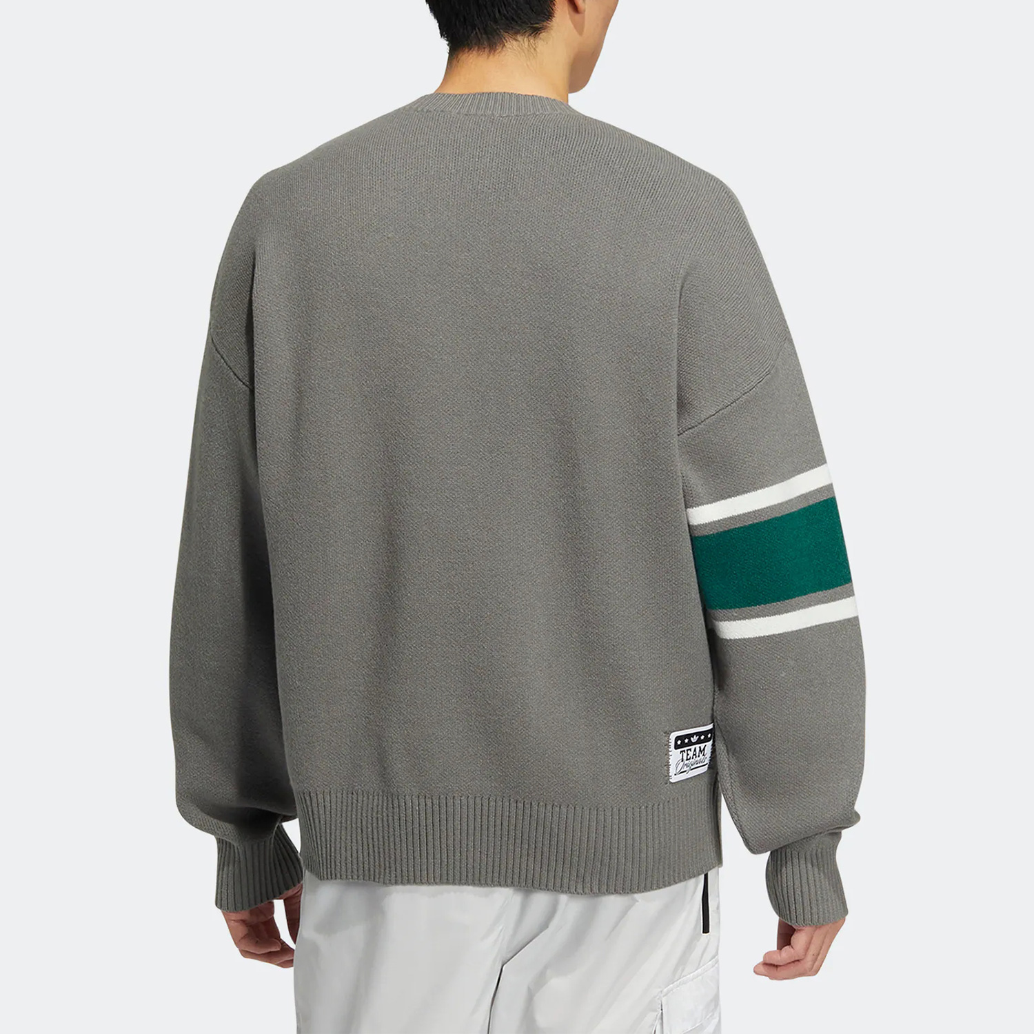 Adidas/阿迪达斯正品三叶草美式复古男子毛衣套头衫 HS7294 - 图0