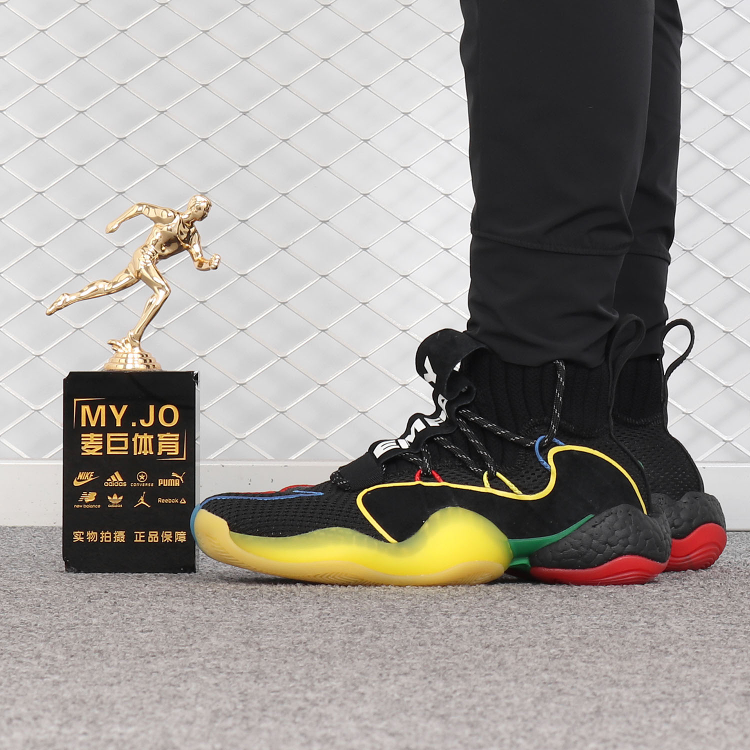 Adidas/阿迪达斯正品 BYW LVL X PW菲董联名天足男篮球鞋G27805-图0