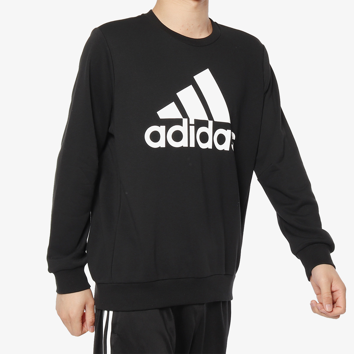 Adidas/阿迪达斯官方正品经典休闲男子圆领宽松套头卫衣DT9941 - 图0