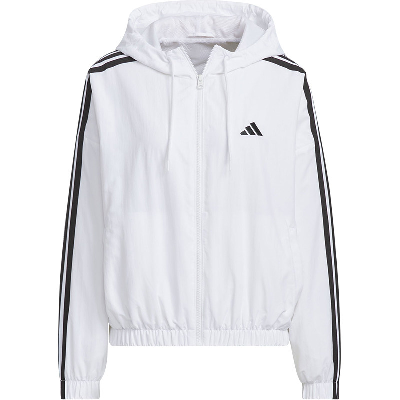Adidas/阿迪达斯官方正品W 3S WV WB女士运动短款条纹外套JZ2161,淘宝优惠券,粉丝福利购,淘宝优惠卷