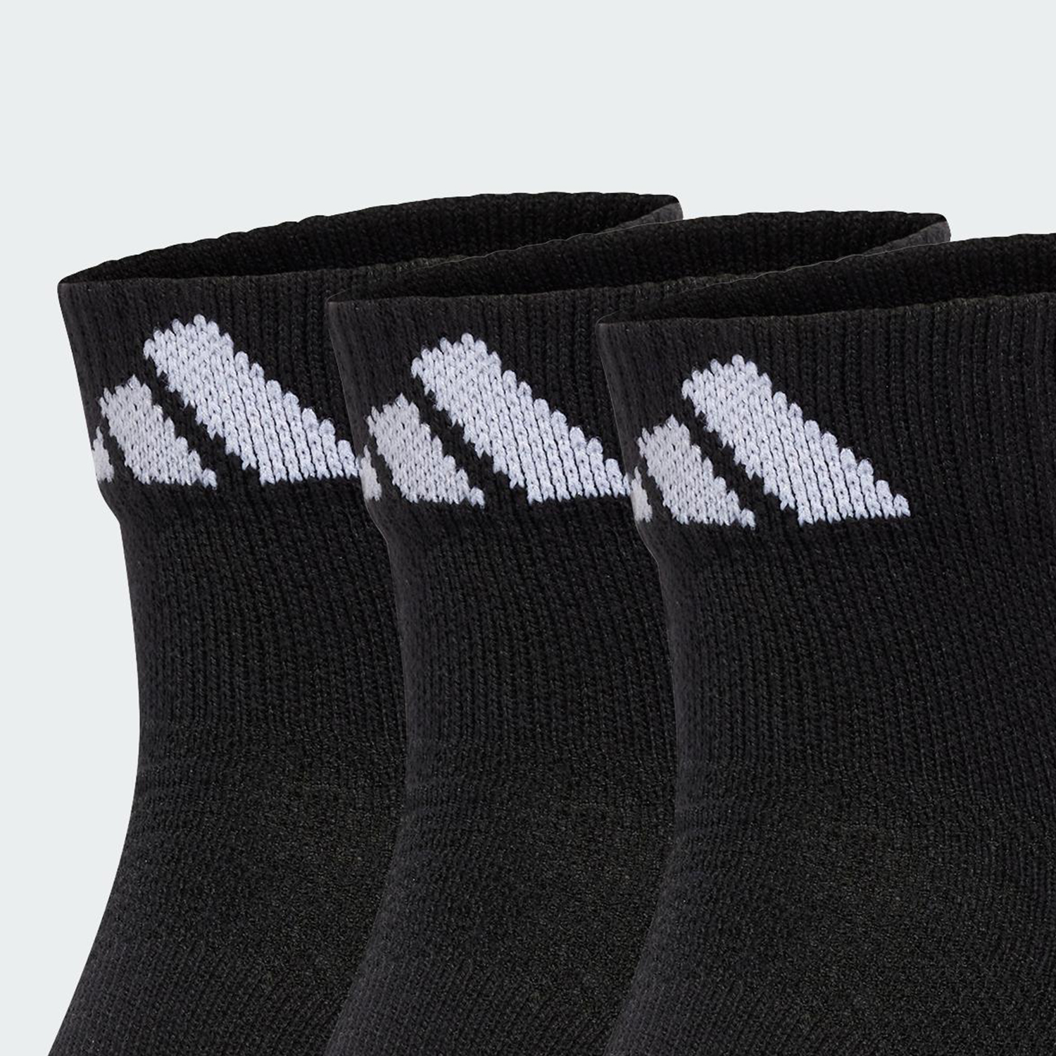 Adidas/阿迪达斯正品CLIMACOOL男女简约透气运动袜三双装JC6446 - 图1