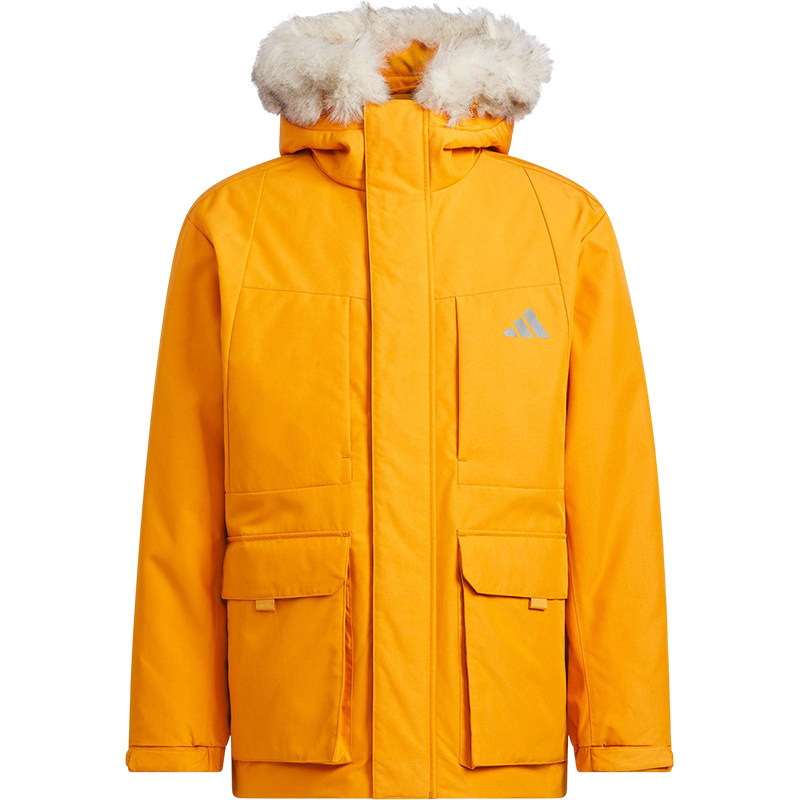 Adidas/阿迪达斯正品2025男女连帽宽松保暖户外运动羽绒服KQ5512 - 图3