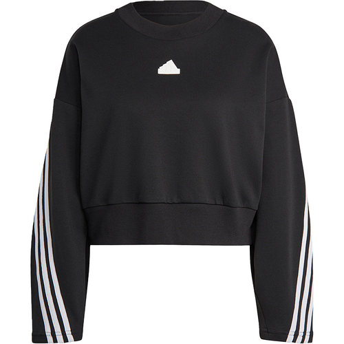 Adidas/阿迪达斯官方正品运动宽松女子长袖圆领卫衣套头衫IB8494 - 图3