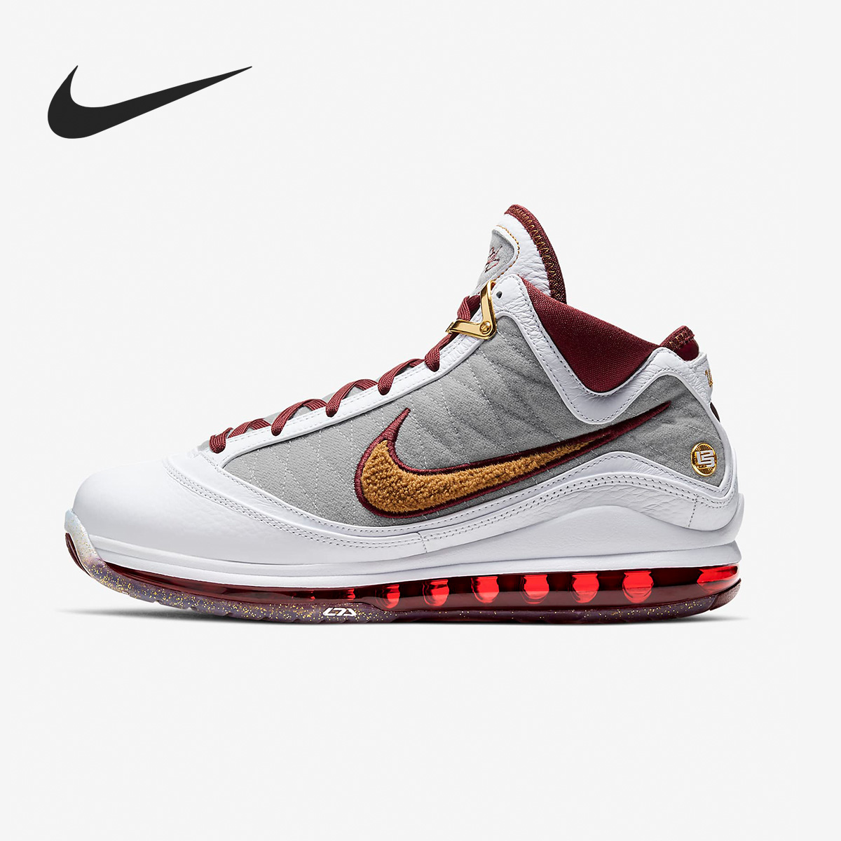 Nike/耐克正品LeBron 7 LBJ7 MVP 詹姆斯7代骑士灰棕篮球鞋CZ8915 - 图0